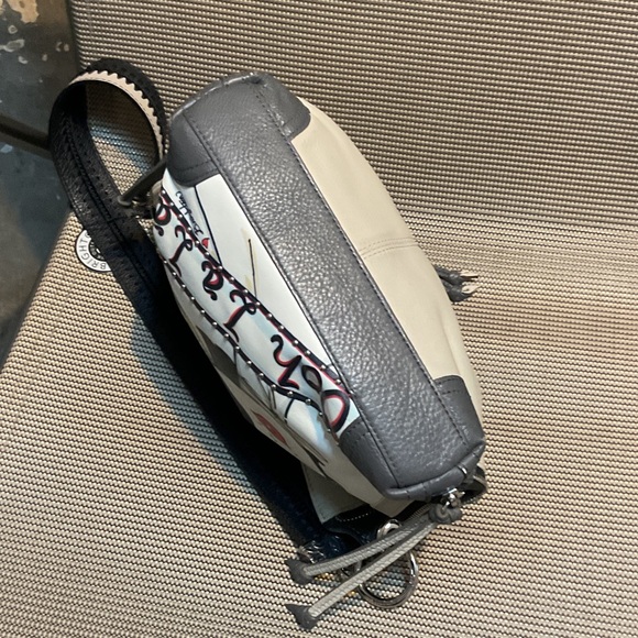 Brighton Paris Ooh La La Shoulder Bag - Black, Cream, and Red - Picture 6 of 9